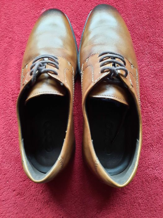 Sapatos Clássicos ECCO Melbourne Plain Toe Tie em Pele