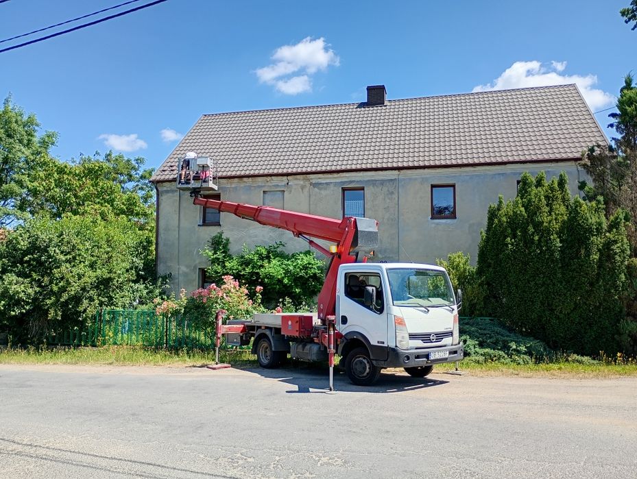Wynajem Usługi Podnośnik koszowy! Wycinka i pielęgnacja drzew! 20-27M! Mycie dachów i elewacji!