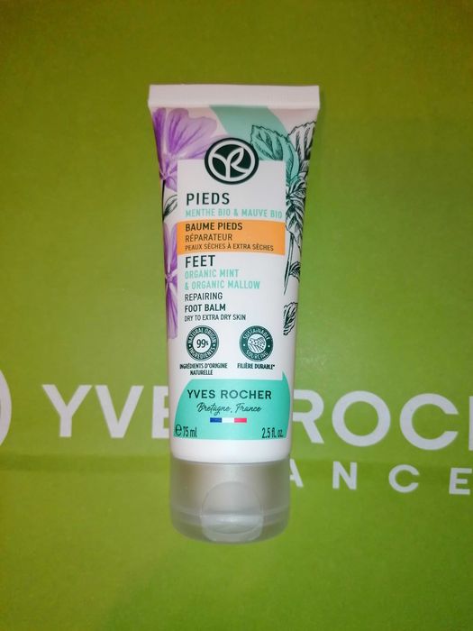Восстанавливающий Бальзам для ног с Мятой Yves Rocher Ив Роше крем Ів