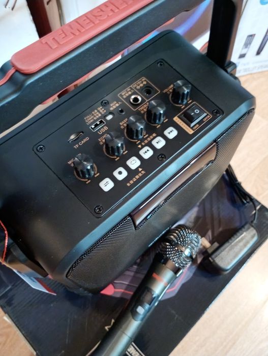 Караоке акустика Temeisheng26(SD,USB,FM,AUX, Bluetooth) микрофон.