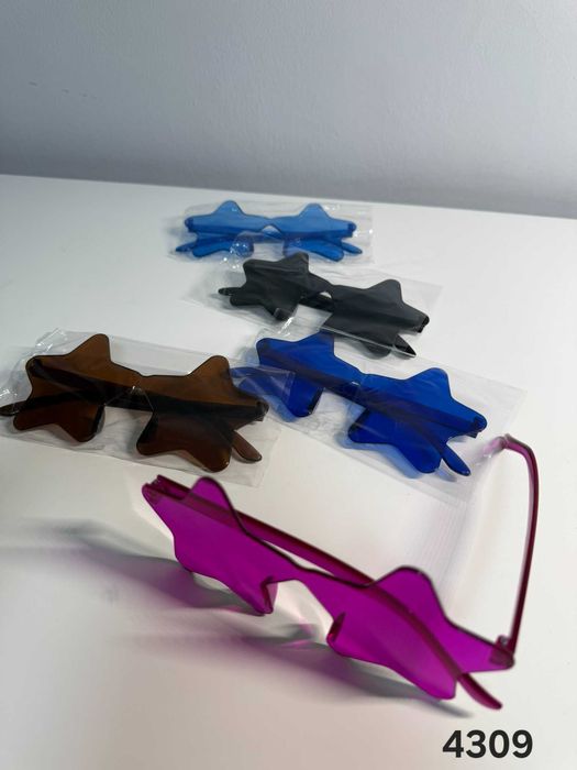 Okulary przeciwsłoneczne kolorowe / kostium nowe (4309-9)