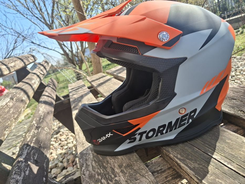 kask  stormer pomarańczowy