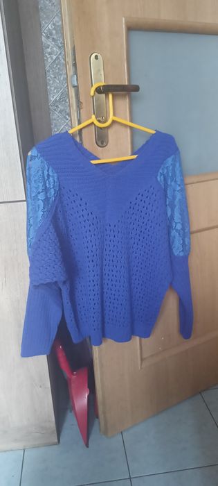 Sweter ażurowy damski