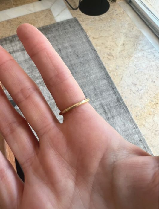 Anel folha prata pandora