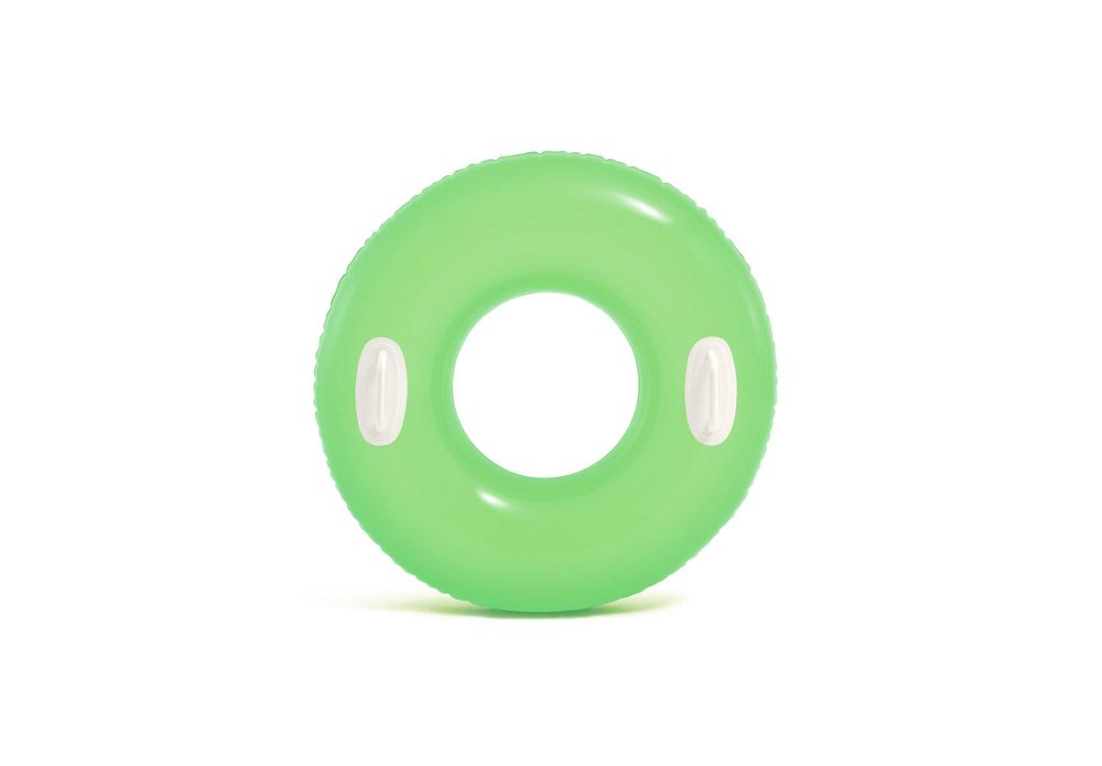 Koło dmuchane do pływania neonowe 76 cm z uchwytami INTEX 59258