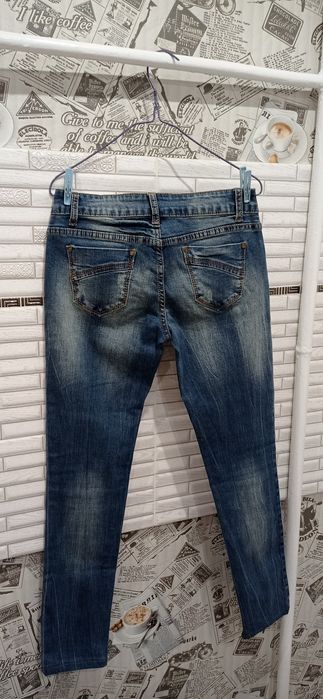 Джинси жіночі скінні з низькою посадкою 28р. / сині / джинсы женские