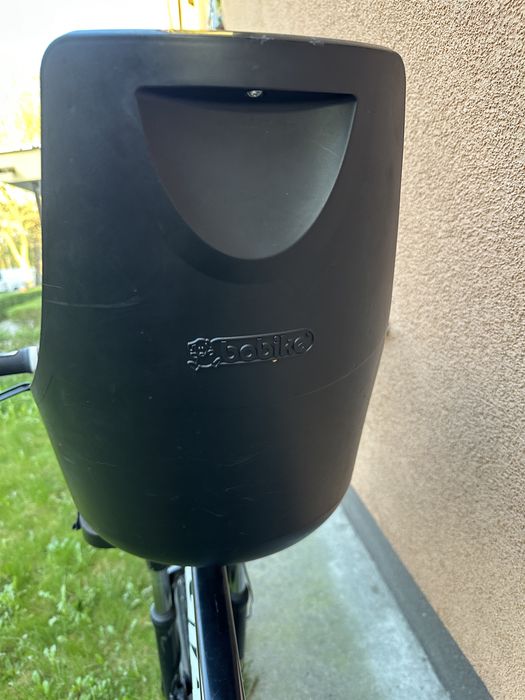 Bobike Mini Exclusive Plus Krzesełko rowerowe Fotelik BOBIKE czarne