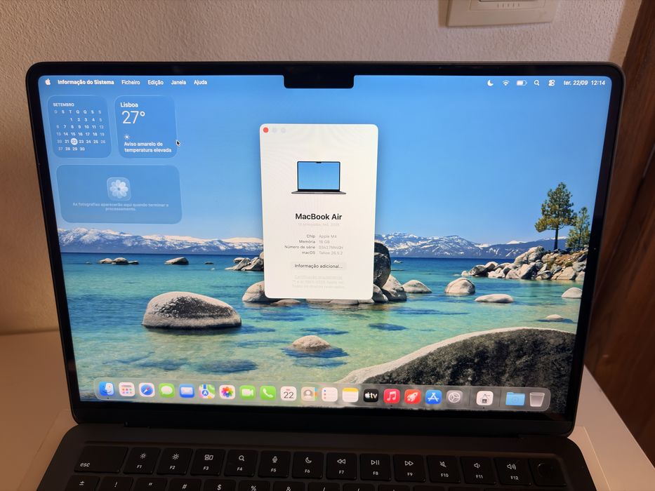 Macbook Air M4 256gb de armazenamento