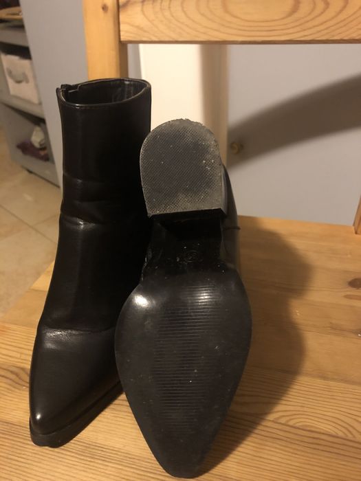 Kozaki krótkie botki czarne rozm. 37