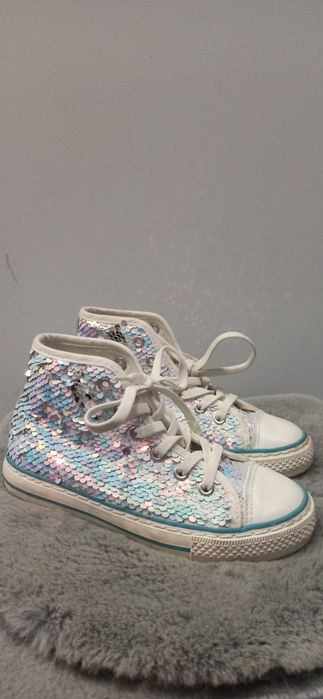 Trampki dziewczęce cekiny 33 Nelli Blu idealne