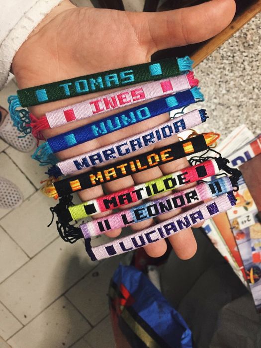 Pulseiras com o nome