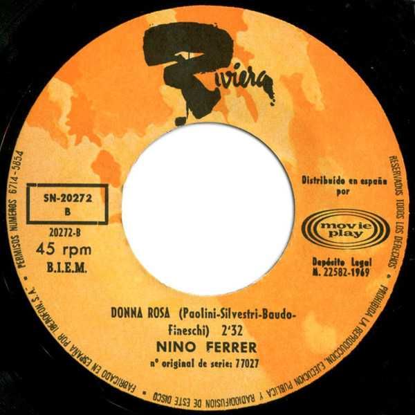 Nino Ferrer ‎– Agata - EP 45 Rpm