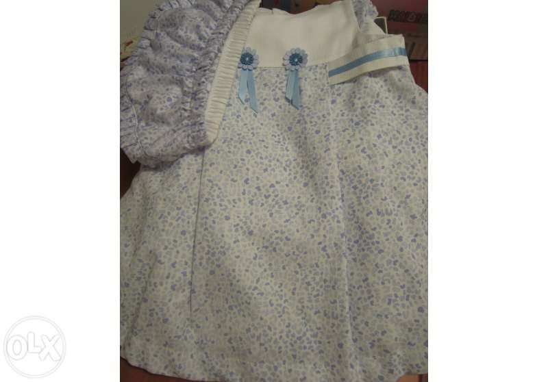 Conjunto de Bebé Vestido + Cueca estampada 6 meses NOVO