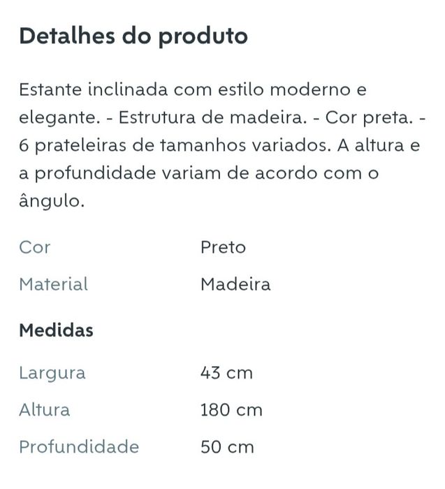 Estante ikea preta