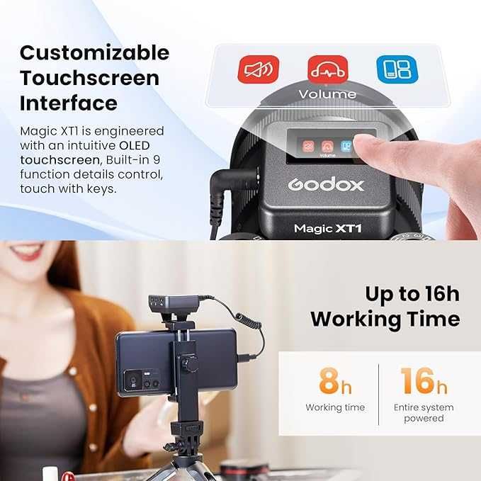 GODOX Magic XT1 bezprzewodowy mikrofon krawatowy