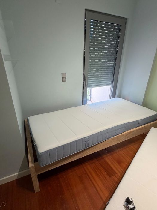 Colchao mola ensacada 90x200cm ikea como novo