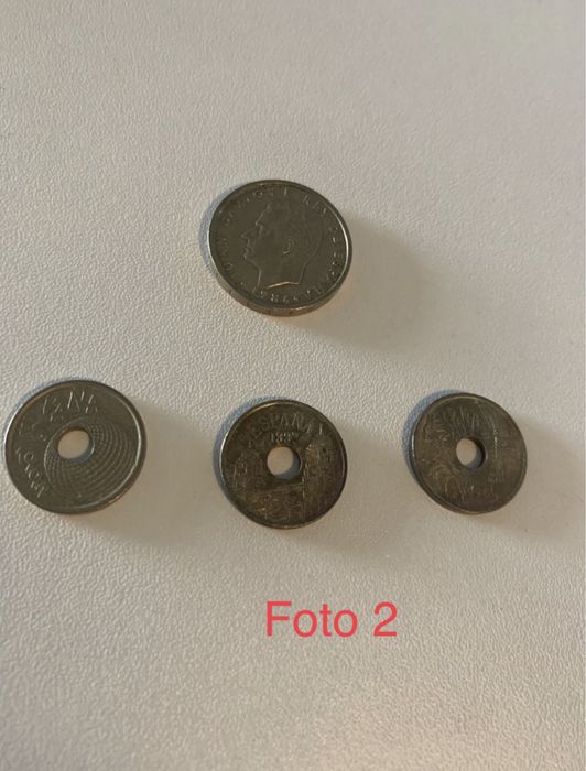 Varias moedas de valor