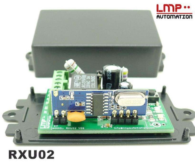 RXU02 Universal Gate Receiver – Fixed and Rolling Code64738831971203121
