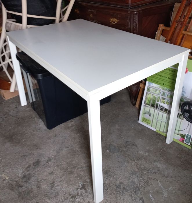 Mesa extensível Vihals-Ikea, branco, 120/180x74 cm