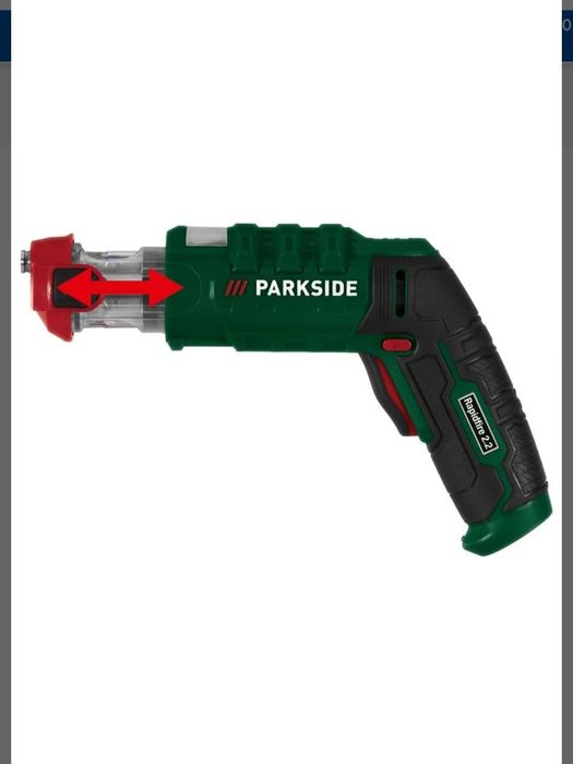 Aparafusadora recarregável com bits intercambiáveis ​​4V parkside