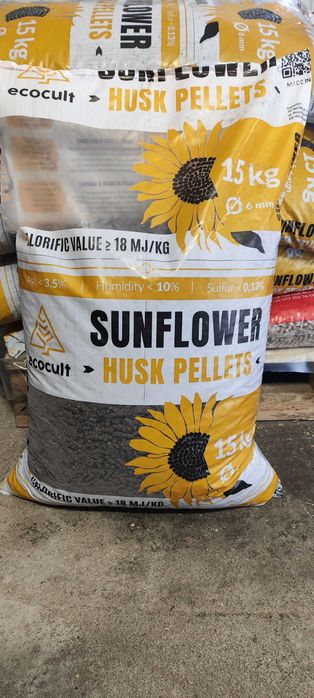 Pellet z łuski słonecznika 8mm worki BigBag zamiennik węgiel Dowóz