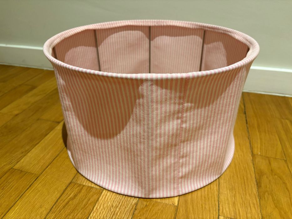 2 Abajur: Vermelho e Rosa às riscas