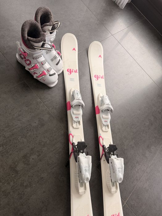 Zestaw narty i buty dla dziewczynki