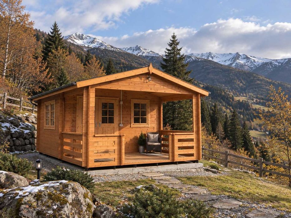 Casa de Montanha - modelo MONTANA – 23,8 m² com Alpendre