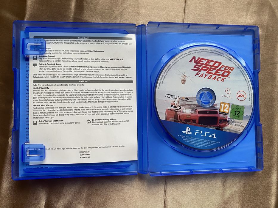 Игра Need for speed PayBack NFS PS4/PS5