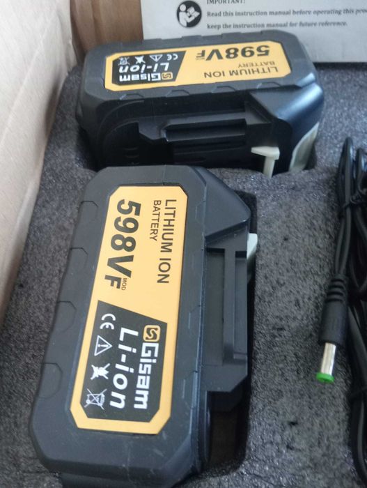 Chave de Impacto GISAM KL-500 Brushless – 2 Baterias + Carregador