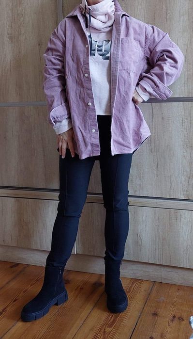 Koszula Reserved oversize ze sztruksu