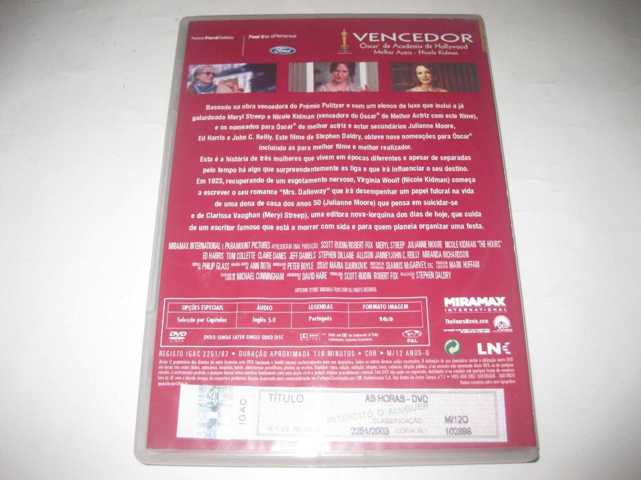 DVD "As Horas" com Nicole Kidman