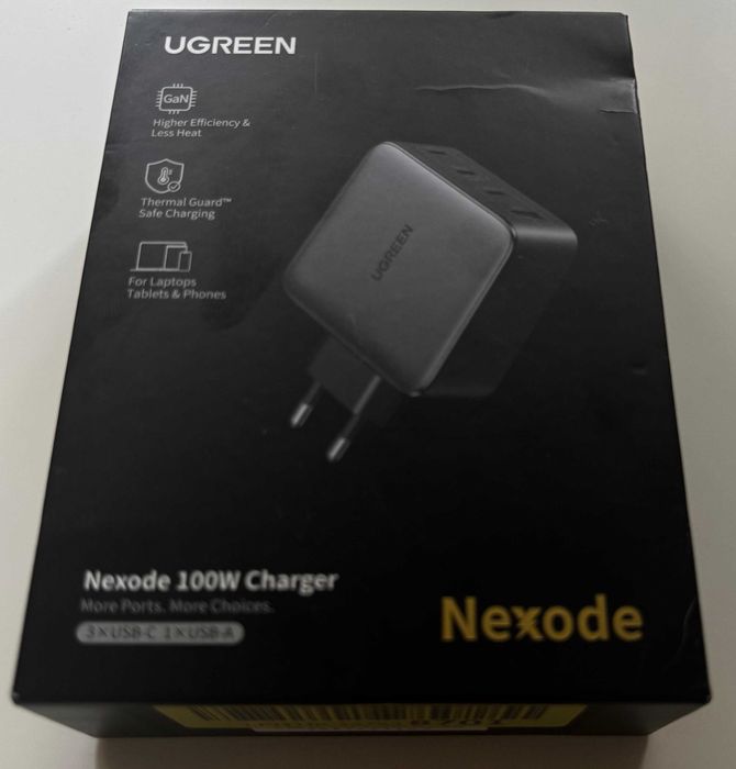 UGREEN Nexode 100W Ładowarka USB-C GaN PD PPS QC MacBook iPhone Galaxy