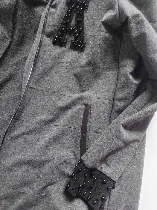 Бомбер кардиган кофта на змійці подовжена прогулянкова amnezia