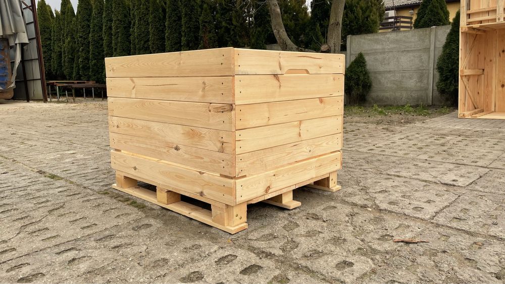 Skrzyniopalety nowe rózne wymiary na warzywa i owoce