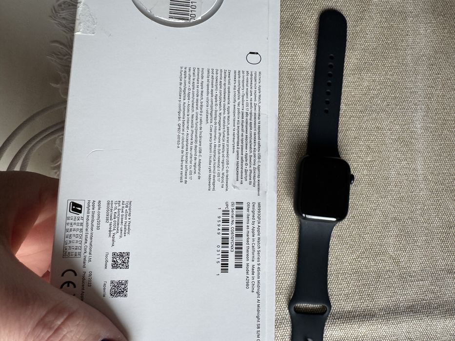 Apple Watch 9 45 midnight S/M