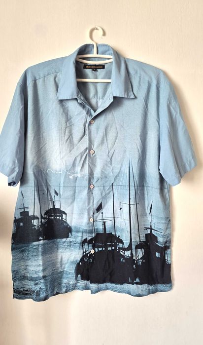 koszula męska na lato hawajska vintage M/L