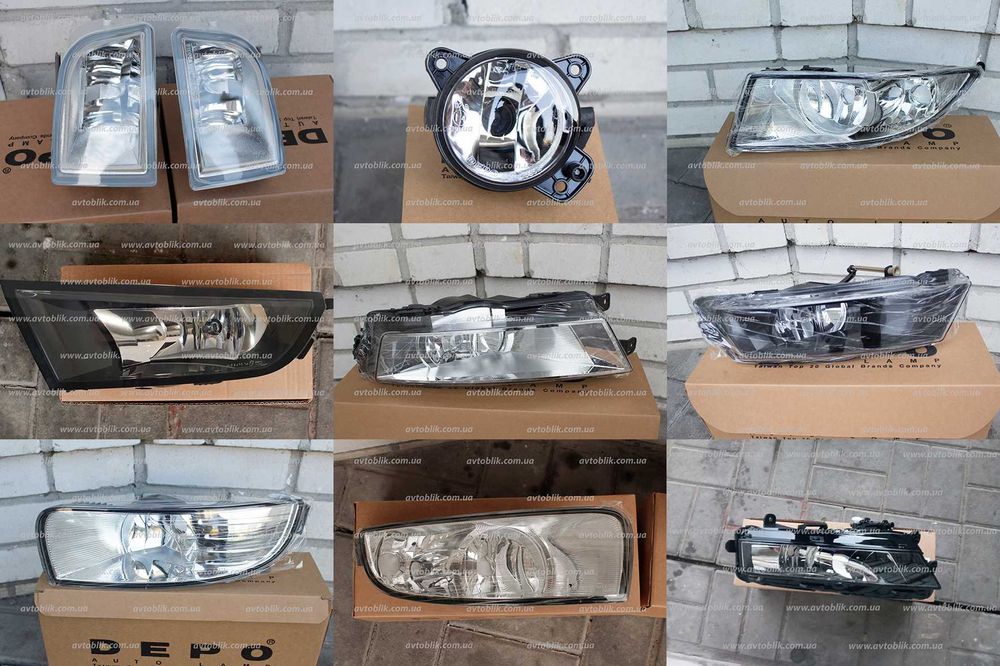 Туманка Skoda Fabia, Roomster, Octavia A5, А7, Superb, Rapid