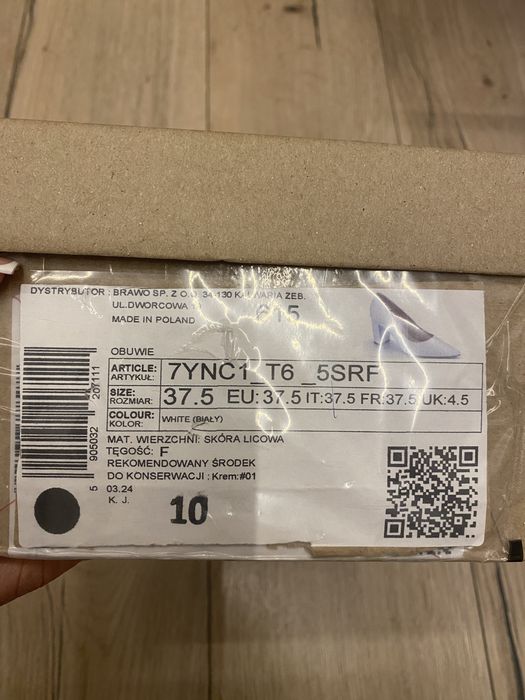 Skórzane buty Ryłko w rozmiarze 37,5