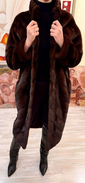 Шуба норкова розкішна