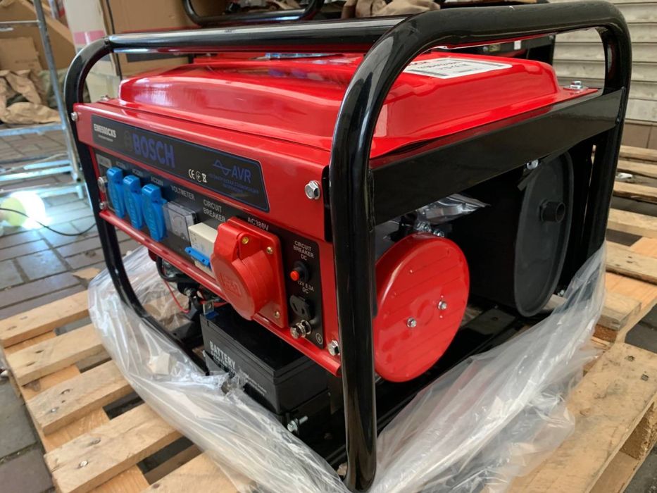 ГАЗ БЕНЗИН BOSCH 6.5 квт Бош генератор электростартер