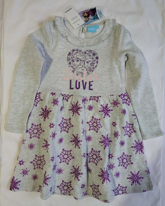 Утепленное новое платье 122 Disney тепла сукня 128 Mothercare