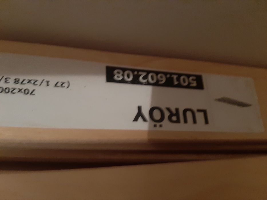 Rama łóżko Ikea Leirvik 140 x 200 cm.