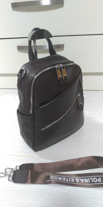 Кожаный рюкзак Polina & Eiterou