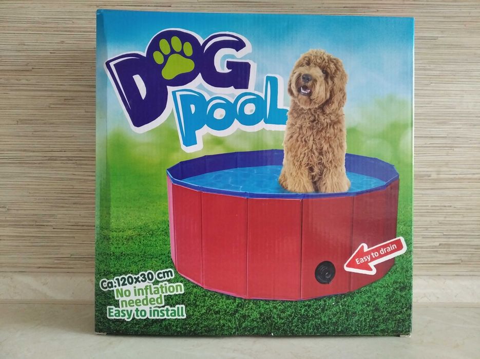 OKAZJA Basen dla psa kojec legowisko 120x30 CZERWONY Wysyłam