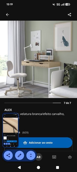 Secretária ALEX  IKEA