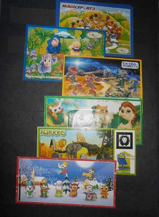 Karteczki od figurek z kinder niespodzianek cz.III
