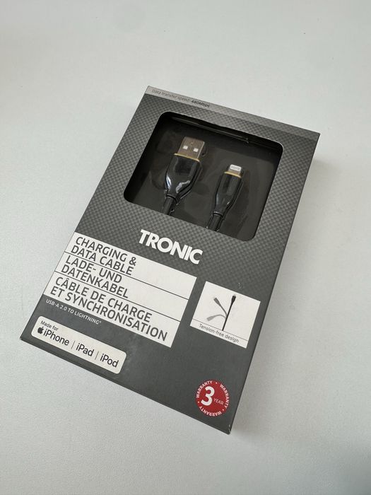 Kabel do ładowania i transferu danych 480mbps Tronic USB - Lightning