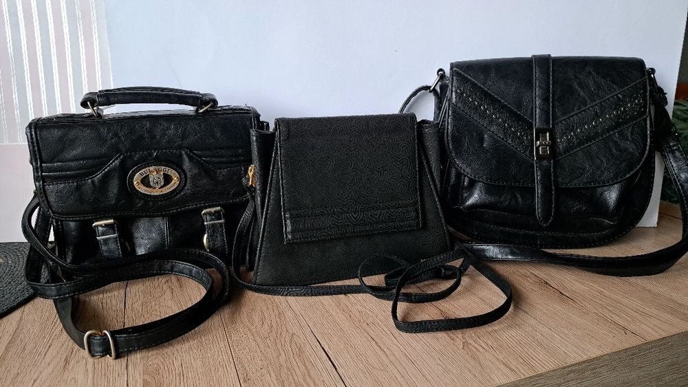 Damskie czarne torebki- 3 szt.