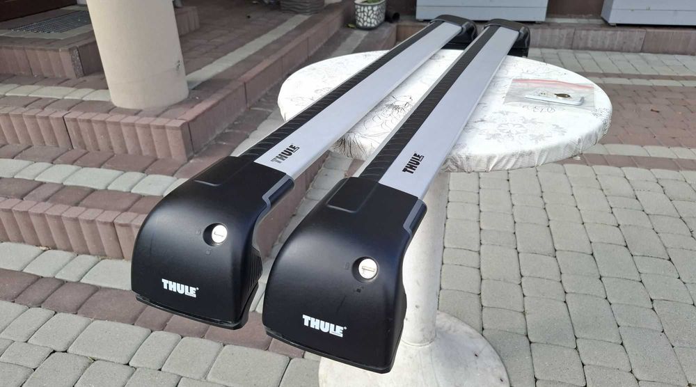 Thule Bagażnik Dachowy Rowerowy BMW X1 E84 Belki Poprzeczki Na Relingi